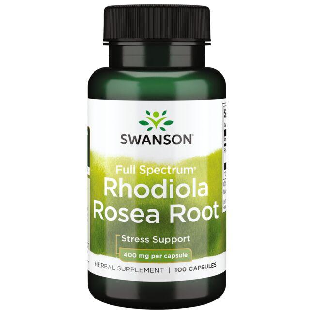 Swanson Premium Full Spectrum Rhodiola Rosea Root Vitamin 400 mg 100 Caps