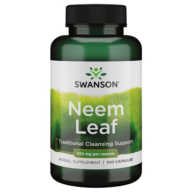 Swanson Premium Neem Leaf Vitamin 500 mg 100 Caps