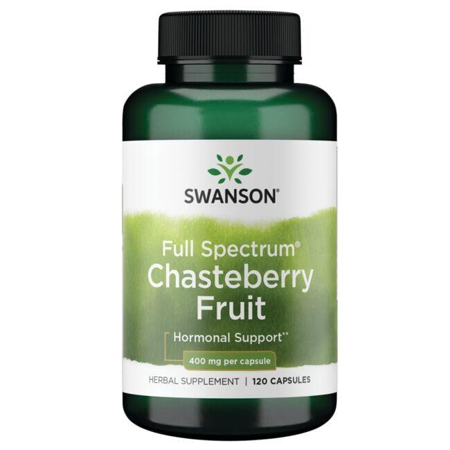 Swanson Premium Full Spectrum Chasteberry Fruit Vitamin 400 mg 120 Caps Womens Health