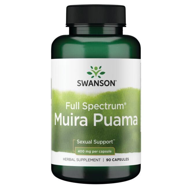 Swanson Premium Full Spectrum Muira Puama Vitamin 400 mg 90 Caps