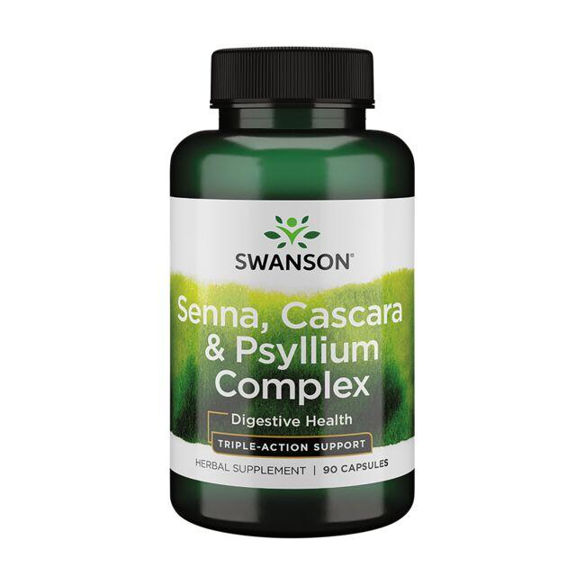 Swanson Premium Senna, Cascara & Psyllium Complex Vitamin 90 Caps