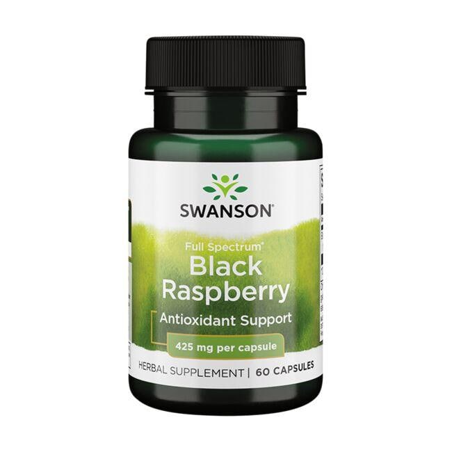 Swanson Premium Full Spectrum Black Raspberry Supplement Vitamin 425 mg 60 Caps