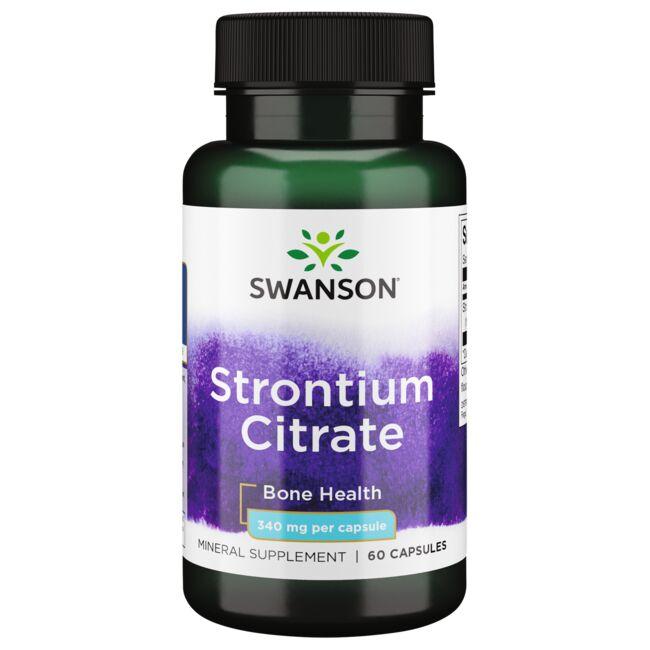 Swanson Premium Strontium Citrate Vitamin 340 mg 60 Caps