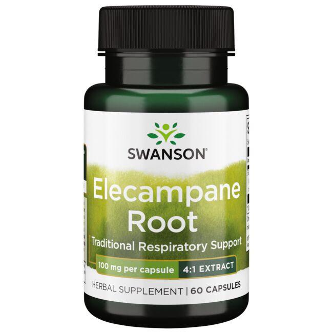 Swanson Premium Elecampane Root - 4:1 Extract Vitamin 100 mg 60 Caps