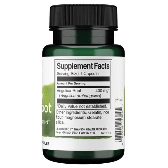Swanson Premium Full Spectrum Angelica Root 400 mg 60 Caps Swanson Health Products