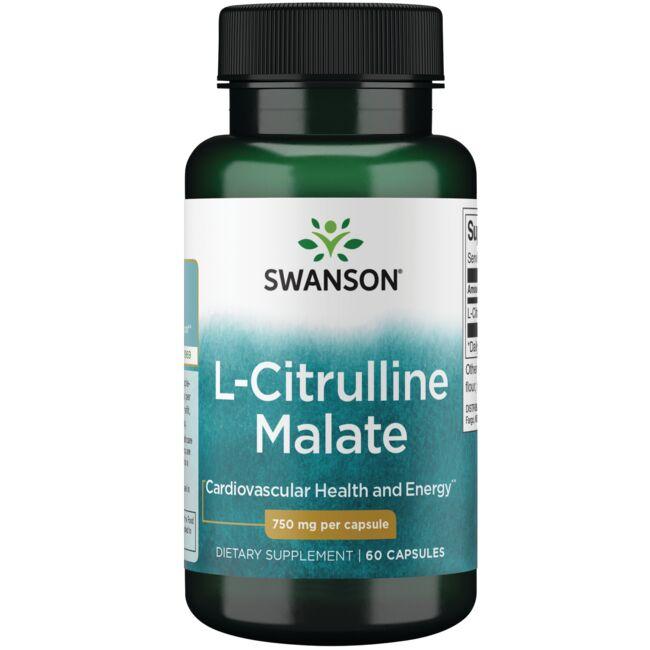 Swanson Premium L-Citrulline Malate Vitamin 750 mg 60 Caps