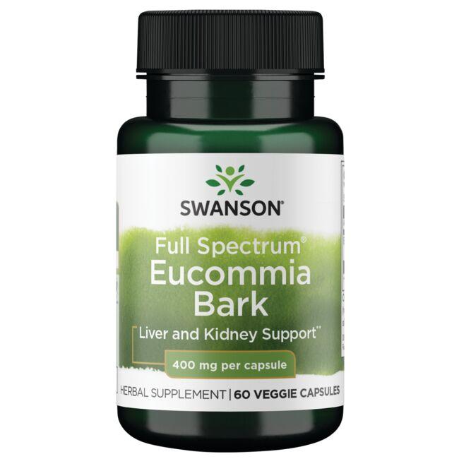 Swanson Premium Full Spectrum Eucommia Bark Vitamin 400 mg 60 Veg Caps