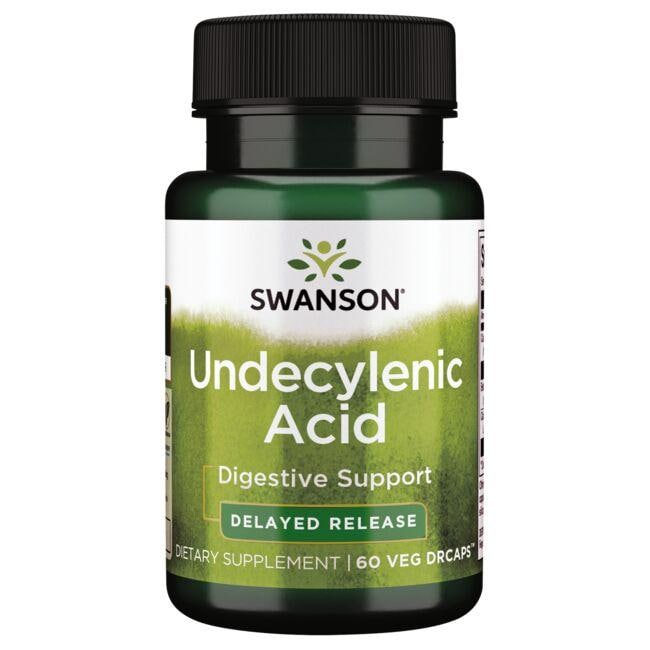 Swanson Premium Undecylenic Acid - 2-in-1 Formula Supplement Vitamin 60 Vg Embo Ap