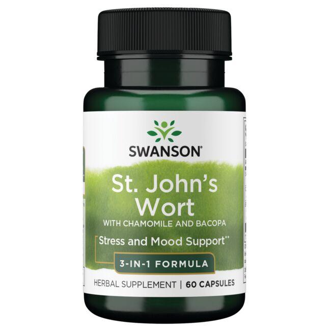 St. John's Wort with Chamomile and Bacopa - 3 in 1 Formula