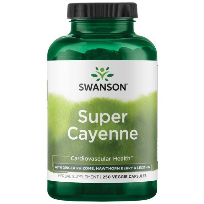 Super Cayenne - with Ginger Rhizome, Hawthorn Berry & Lecithin