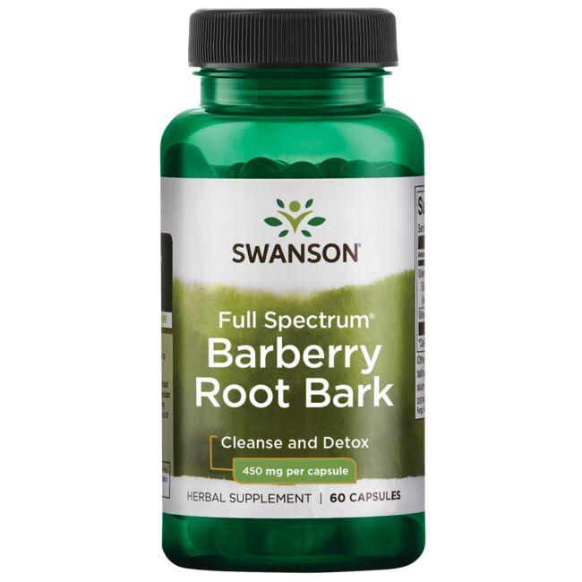 Swanson Premium Full Spectrum Barberry Root Bark Vitamin 450 mg 60 Caps