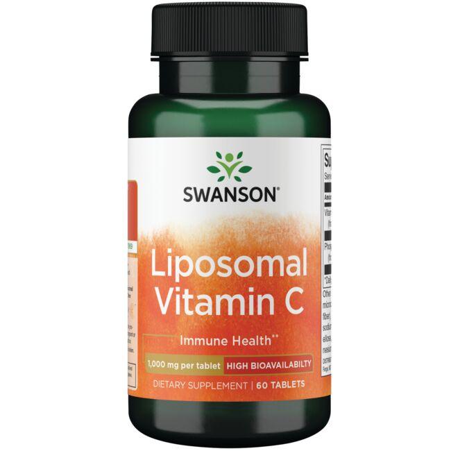 Swanson Premium Liposomal Vitamin C - High Bioavailability 1000 mg 60 Tabs