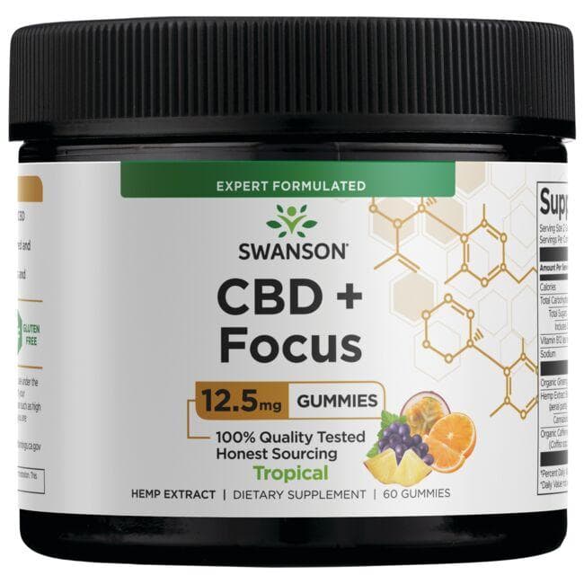 CBD + Focus Gummies - Tropical