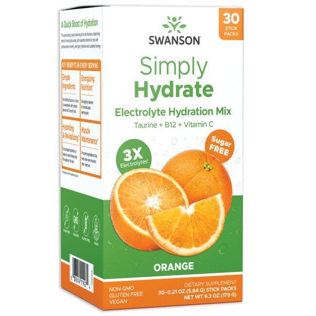 Simply Hydrate Electrolyte Hydration Mix - Orange