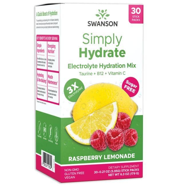 Simply Hydrate Electrolyte Hydration Mix - Raspberry Lemonade