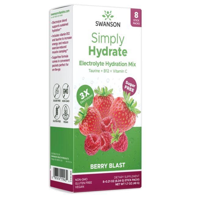 Simply Hydrate Electrolyte Hydration Mix - Berry Blast