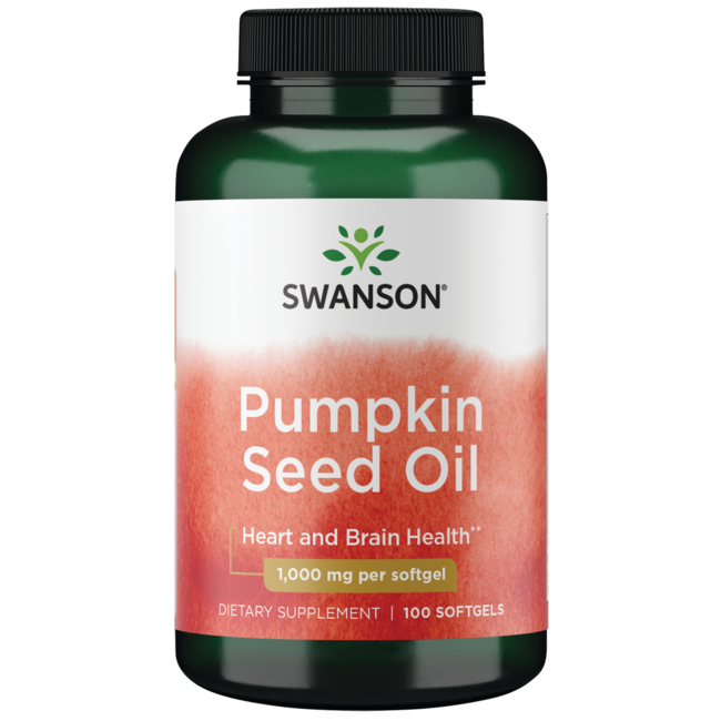Swanson premium pumpkin seed oil 1000mg 200 gels