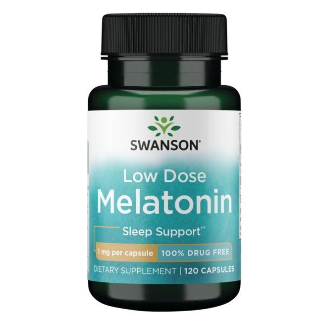 Swanson Premium Melatonin Supplement Vitamin 1 mg 120 Caps