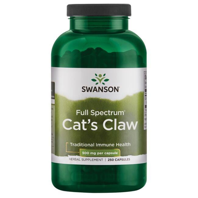 Swanson Premium Full Spectrum Cats Claw Vitamin 500 mg 250 Caps