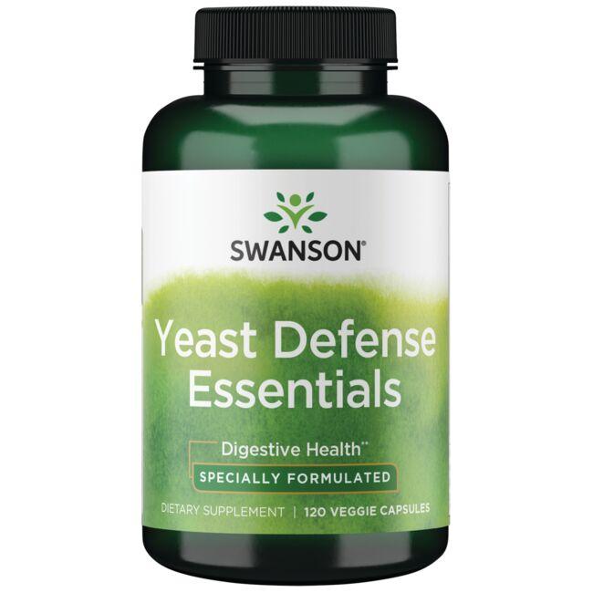 Swanson Condition Specific Formulas Yeast Defense Essentials Supplement Vitamin 120 Veg Caps Probiotics