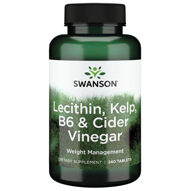 Swanson Best Weight-Control Formulas Lecithin, Kelp, B6, & Cider Vinegar Vitamin 240 Tabs Weight Control Weight Management
