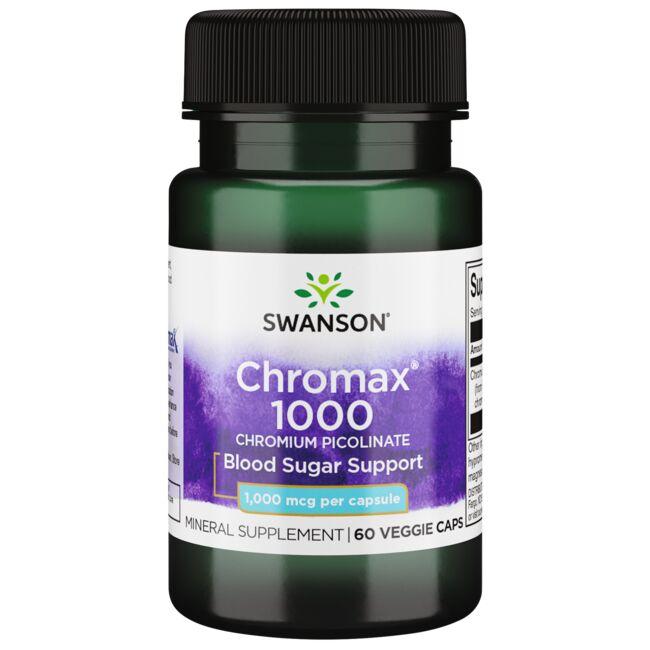 Swanson Best Weight-Control Formulas Chromax 1000 Chromium Picolinate Vitamin 1000 mcg 60 Veg Caps