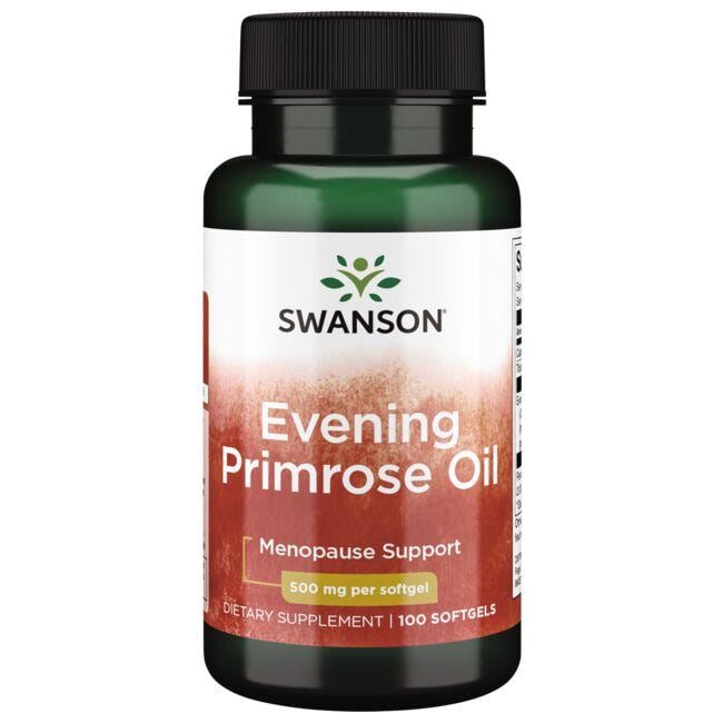 Swanson EFAs Evening Primrose Oil Vitamin 500 mg 100 Soft Gels