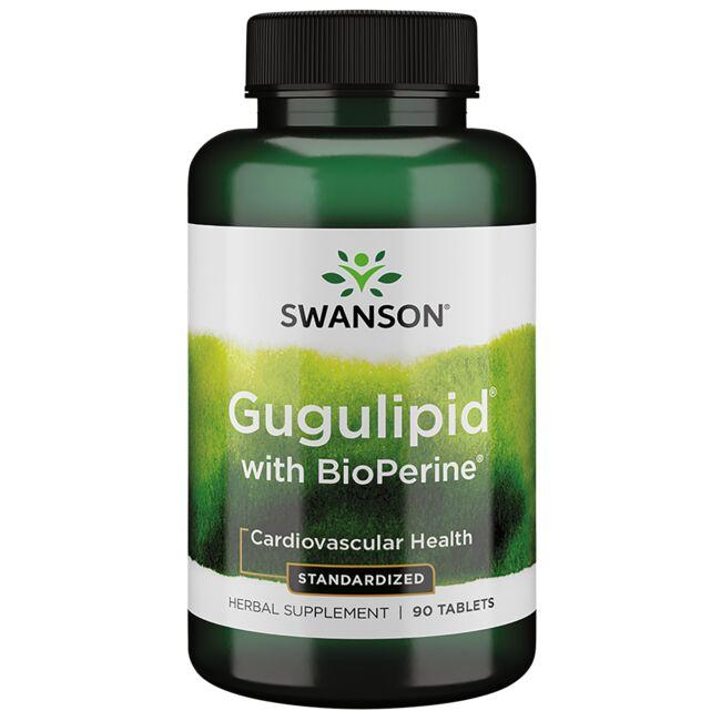 Swanson Superior Herbs Gugulipid with Bioperine - Standardized Vitamin 90 Tabs