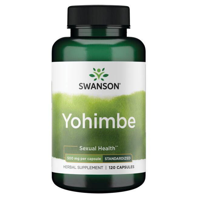 Swanson Superior Herbs Yohimbe - Standardized Vitamin 500 mg 120 Caps