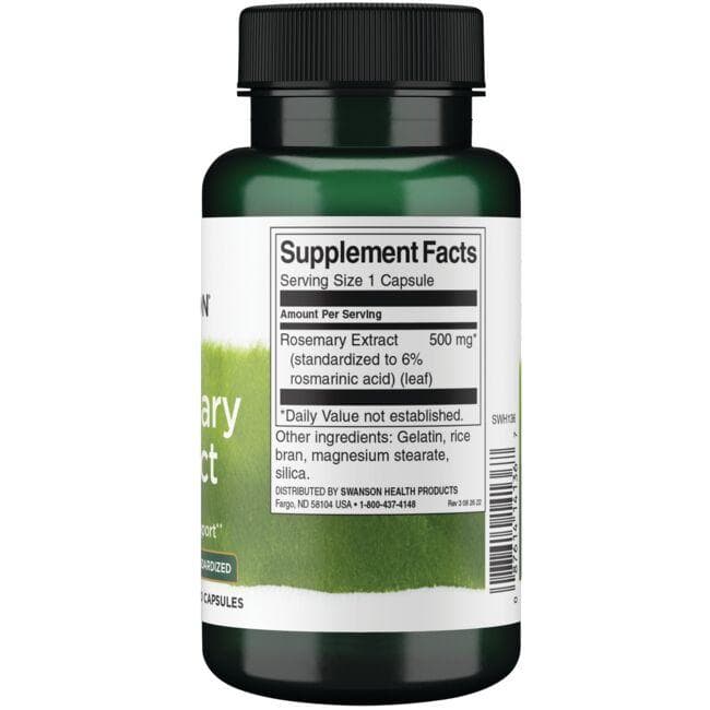 Rosemary Extract 500 mg Supplement Swanson Health Products