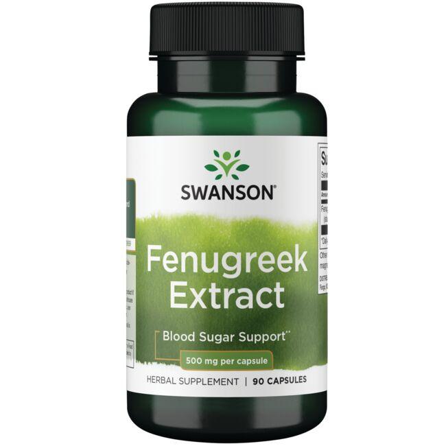 Swanson Superior Herbs Fenugreek Extract Vitamin 500 mg 90 Caps