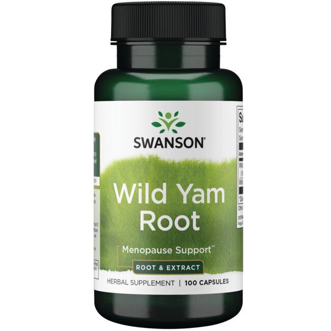 Swanson Superior Herbs Wild Yam Root Vitamin 100 Caps Womens Health