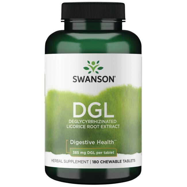 Swanson Superior Herbs Dgl Deglycyrrhizinated Licorice Root Extract Vitamin 385 mg 180 Chewables