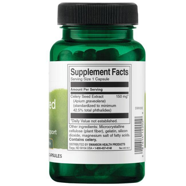 Celery Seed Extract Supplement 75 mg Swanson Health Products
