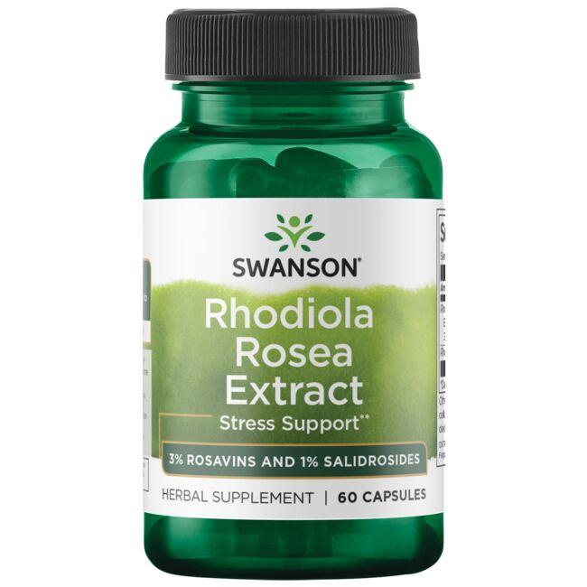 Swanson Superior Herbs Rhodiola Rosea Extract Vitamin 60 Caps
