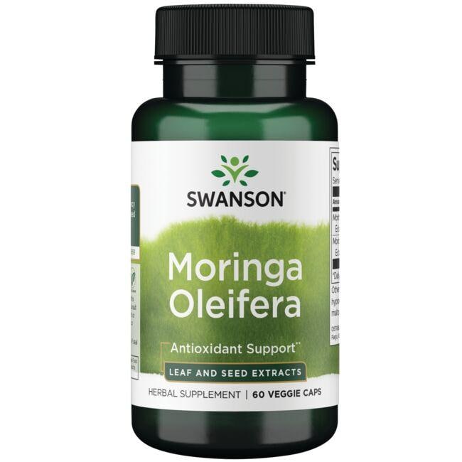 Swanson Superior Herbs Moringa Oleifera Leaf and Seed Extracts Vitamin 60 Veg Caps