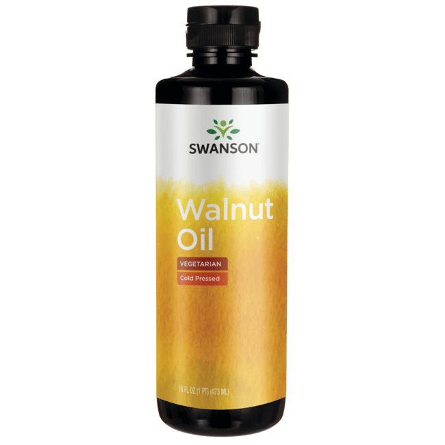 Walnut Oil Cold Pressed 16 fl oz Swanson Health Products