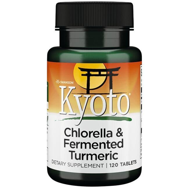 Swanson Kyoto Brand Chlorella & Fermented Turmeric Supplement Vitamin 120 Tabs