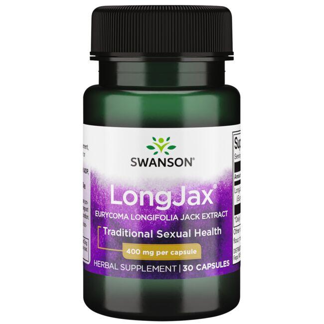 Swanson Passion Longjax Eurycoma Longifolia Jack Extract Vitamin 400 mg 30 Caps