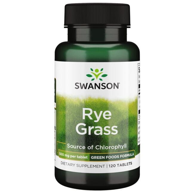 Swanson GreenFoods Formulas Rye Grass Supplement Vitamin 500 mg 120 Tabs
