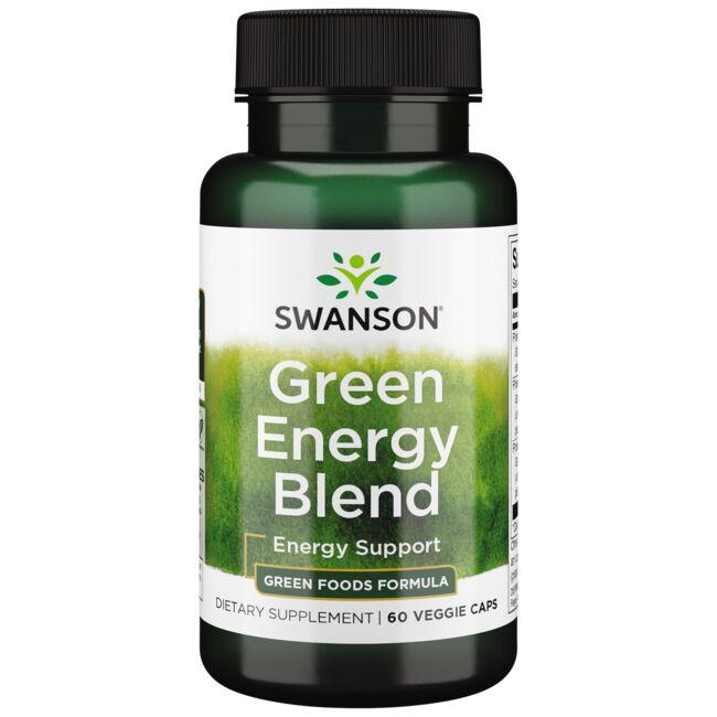 Swanson GreenFoods Formulas Green Energy Blend Supplement Vitamin 60 Veg Caps