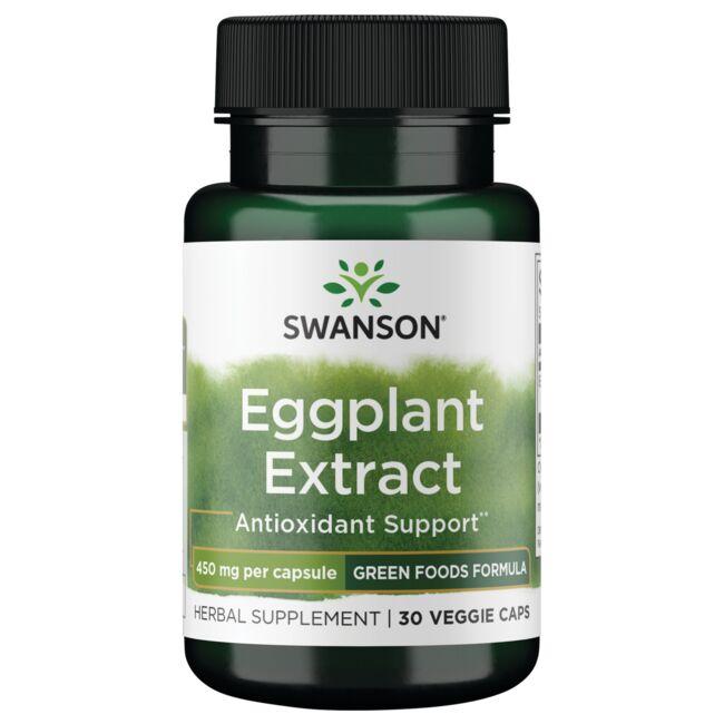 Swanson GreenFoods Formulas Eggplant Extract Supplement Vitamin 450 mg 30 Veg Caps
