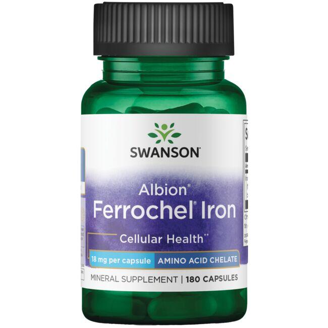 Swanson Ultra Albion Ferrochel Iron Vitamin 18 mg 180 Caps