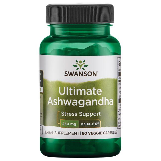 Swanson Ultra Ultimate Ashwagandha - Ksm-66 Vitamin 250 mg 60 Veg Caps