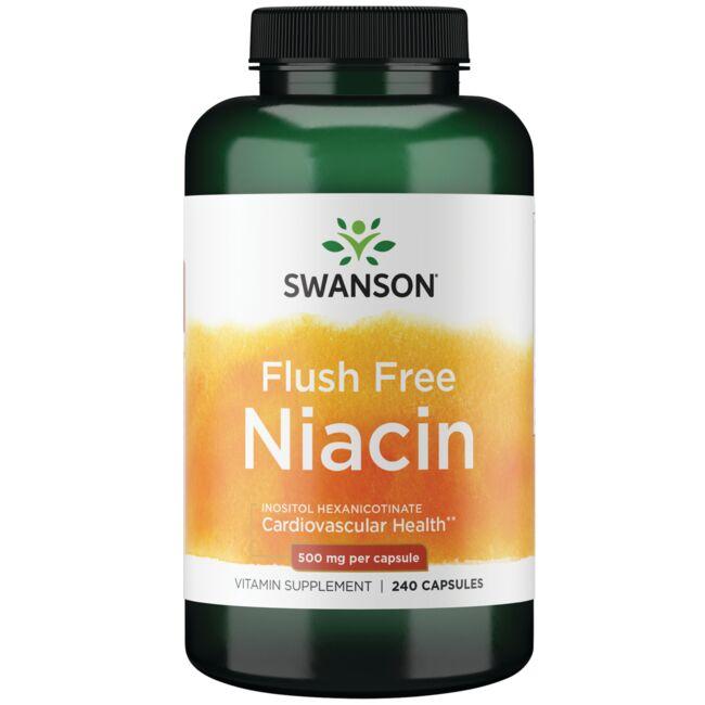 Swanson Ultra Flush Free Niacin Vitamin 500 mg 240 Caps