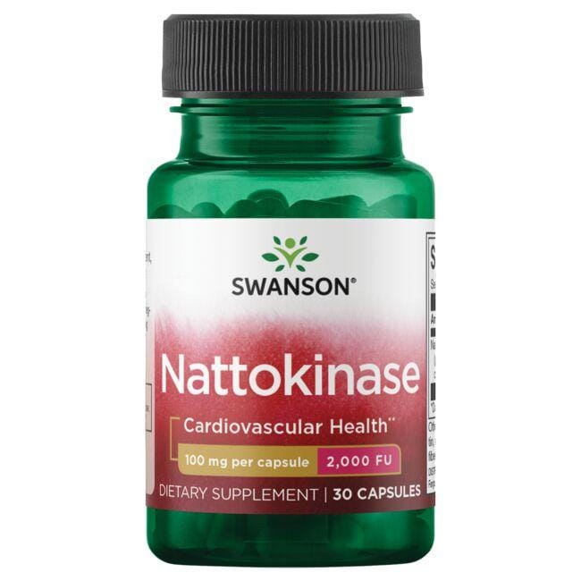 Swanson Ultra Nattokinase 2,000 Fibrinolytic Units Supplement Vitamin 100 mg 30 Caps