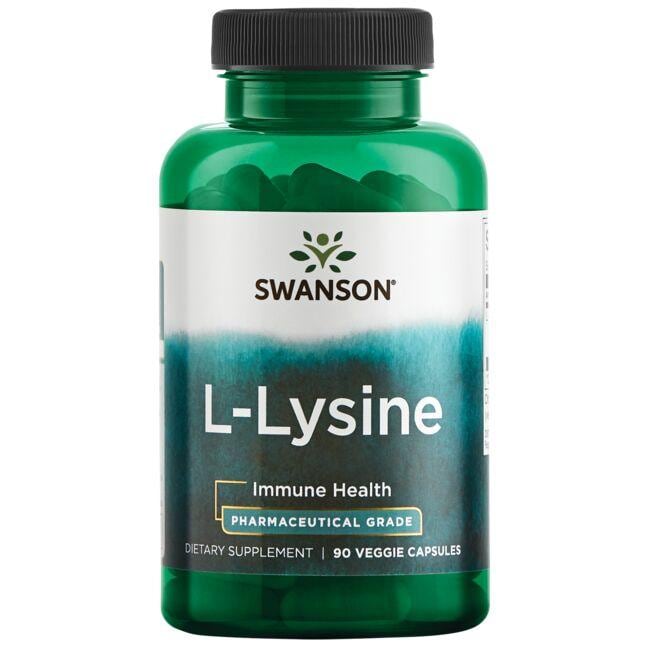 Swanson Ultra L-Lysine - Pharmaceutical Grade Supplement Vitamin 500 mg 90 Veg Caps