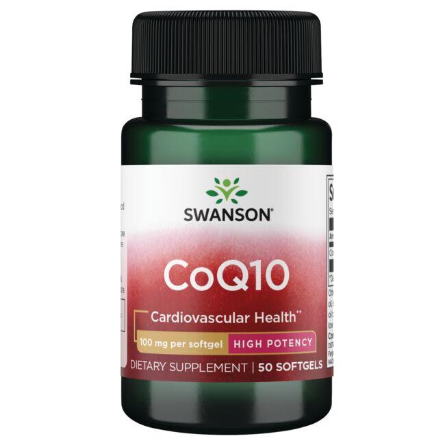 Swanson Ultra Coq10 - High Potency Supplement Vitamin 100 mg 50 Soft Gels