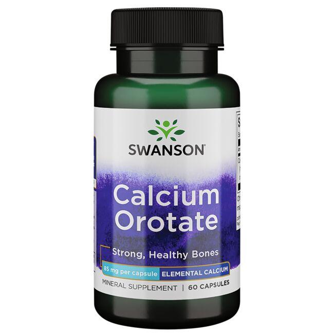 Swanson Ultra Calcium Orotate Vitamin 85 mg 60 Caps