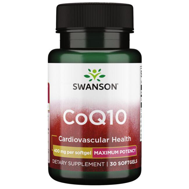 Swanson Ultra Coq10 - Maximum Potency Supplement Vitamin 400 mg 30 Soft Gels